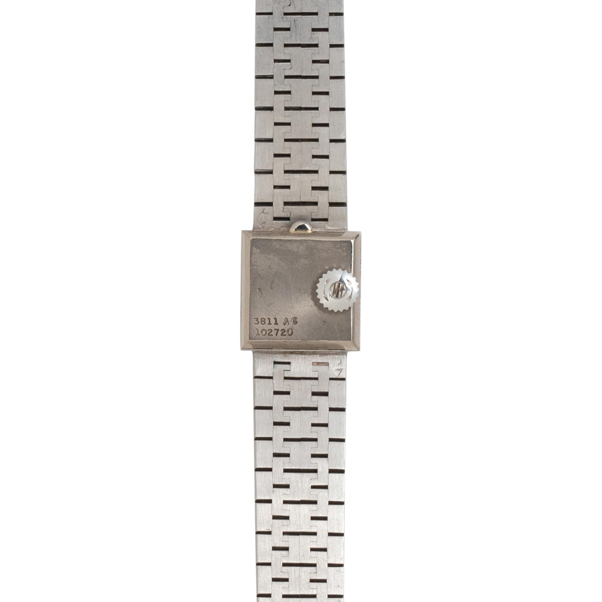 PIAGET, REF. 3811 18K WHITE GOLD AND DIAMOND WRISTWATCH