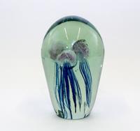 A Large Glass "Jellyfish" Paperweight. Height 7 3/4 inches.