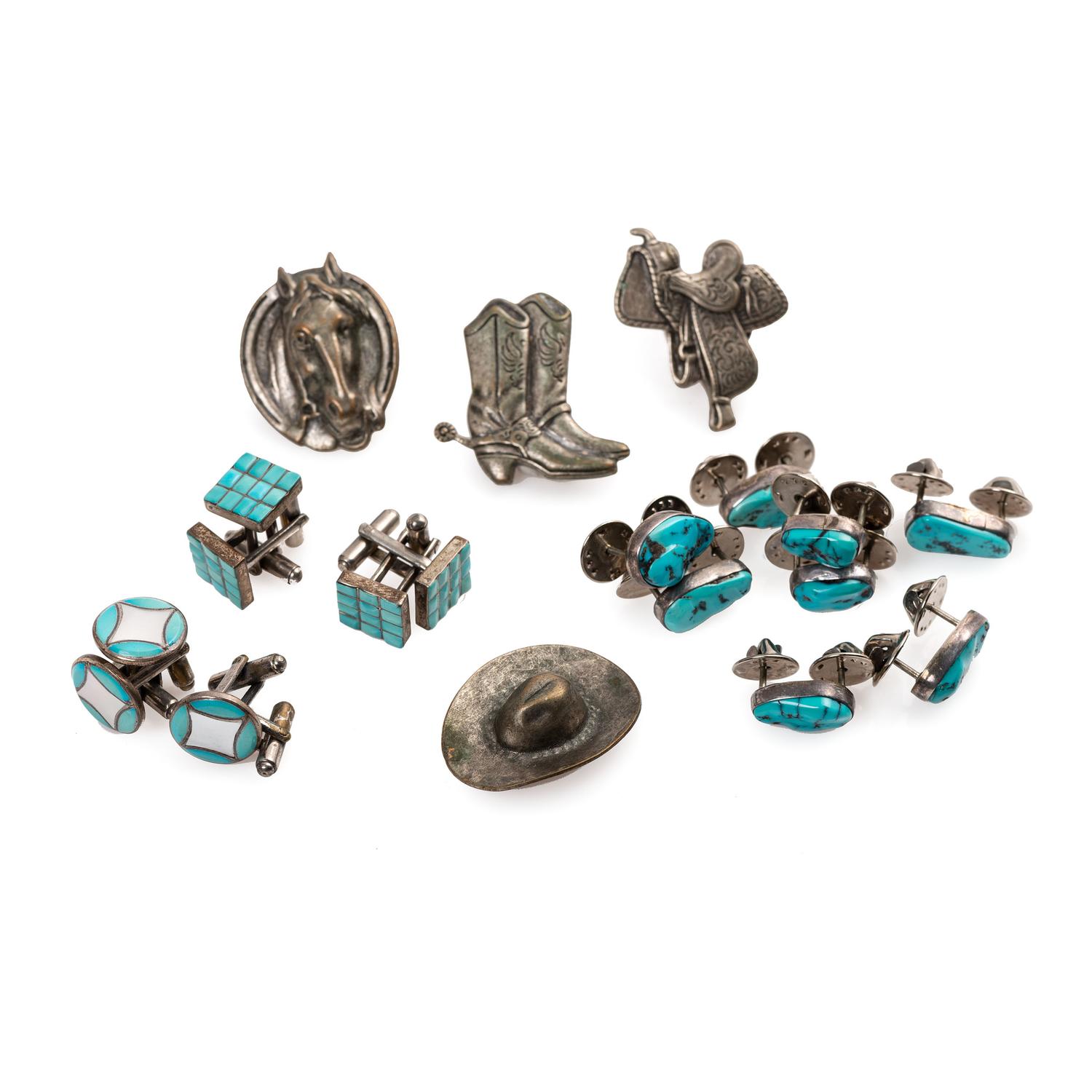 An Assortment of Navajo, Zuni, and Southwestern-Style Jewelry Items