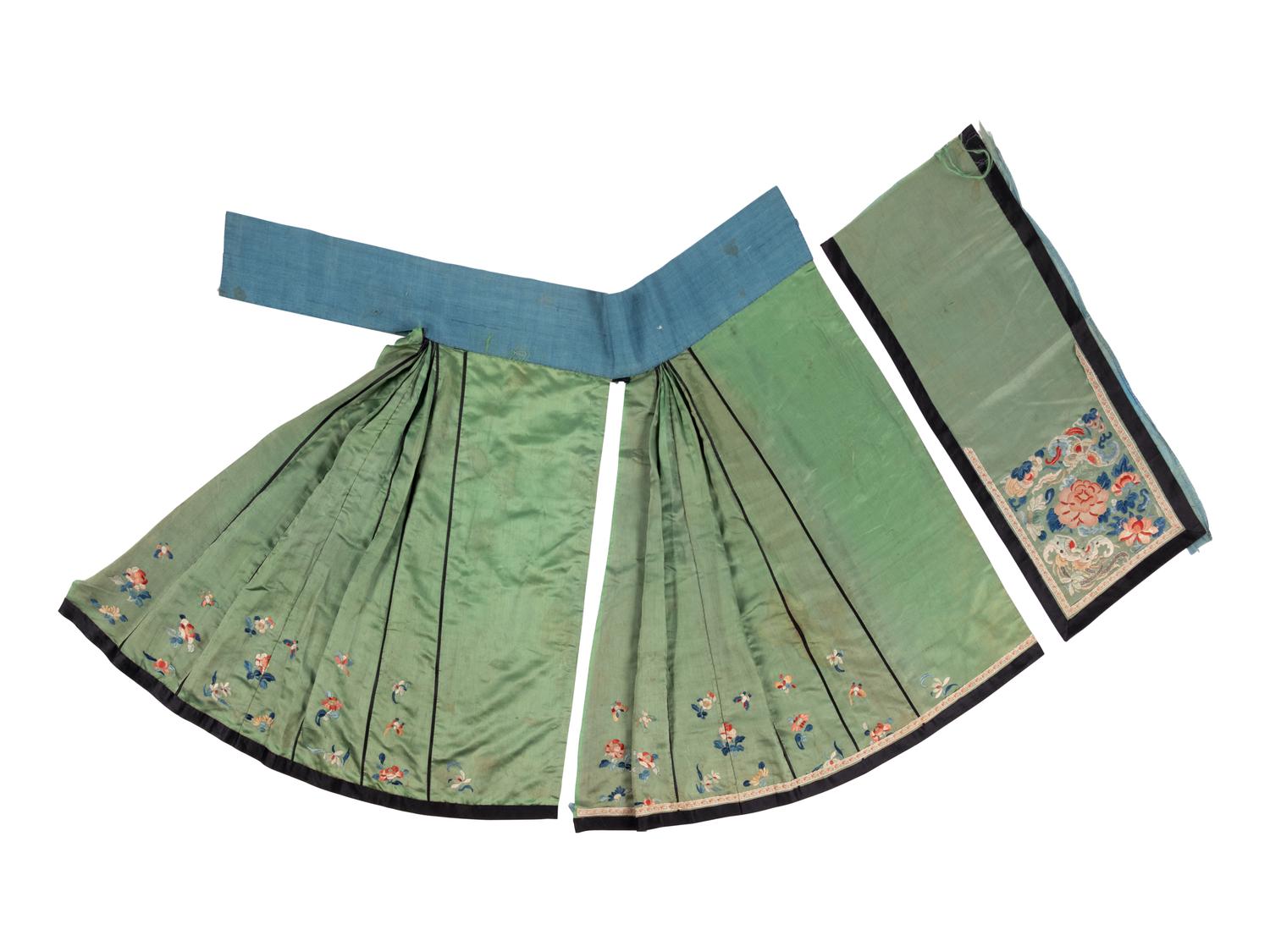 Four Chinese Embroidered Silk Articles