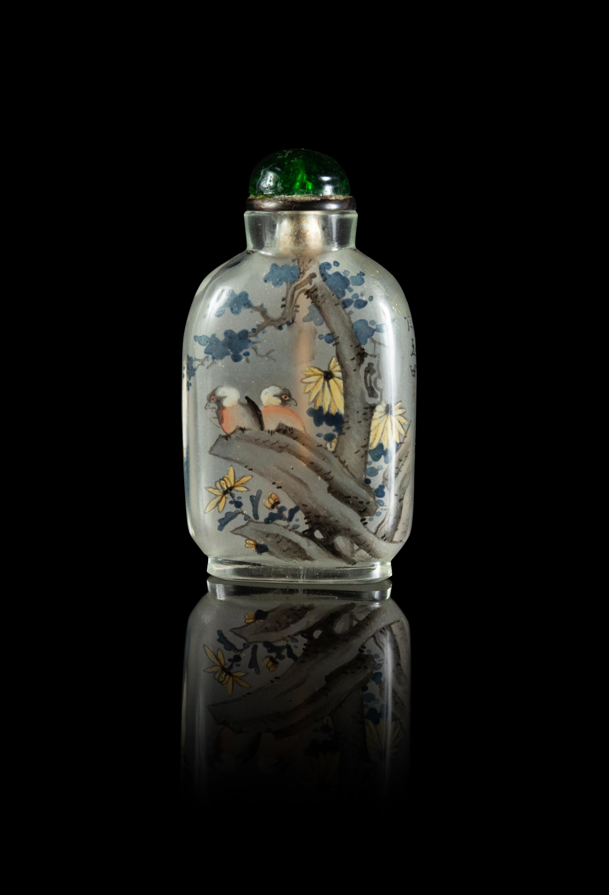 An Inside Painted Glass Snuff Bottle
