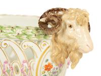 A Meissen Porcelain Footed Center Basket — 19th Century