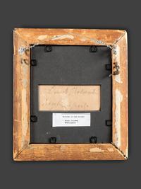 A Cut Paper and Cloth Silhouette of Enoch Titcomb with Eglomise Mat