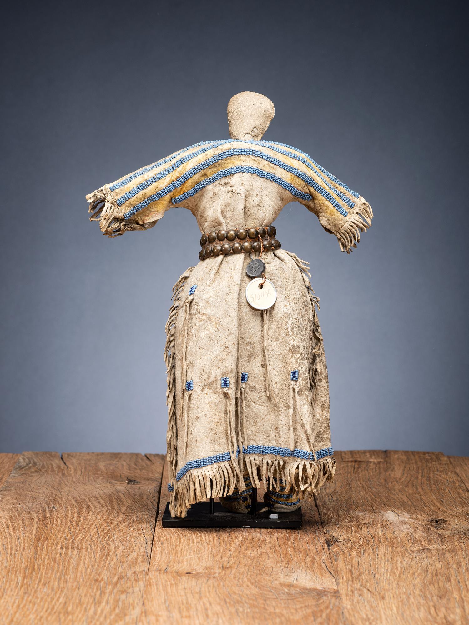 Sioux Beaded Hide Doll