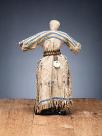 Sioux Beaded Hide Doll