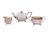 A George III Silver Three-Piece Tea Service