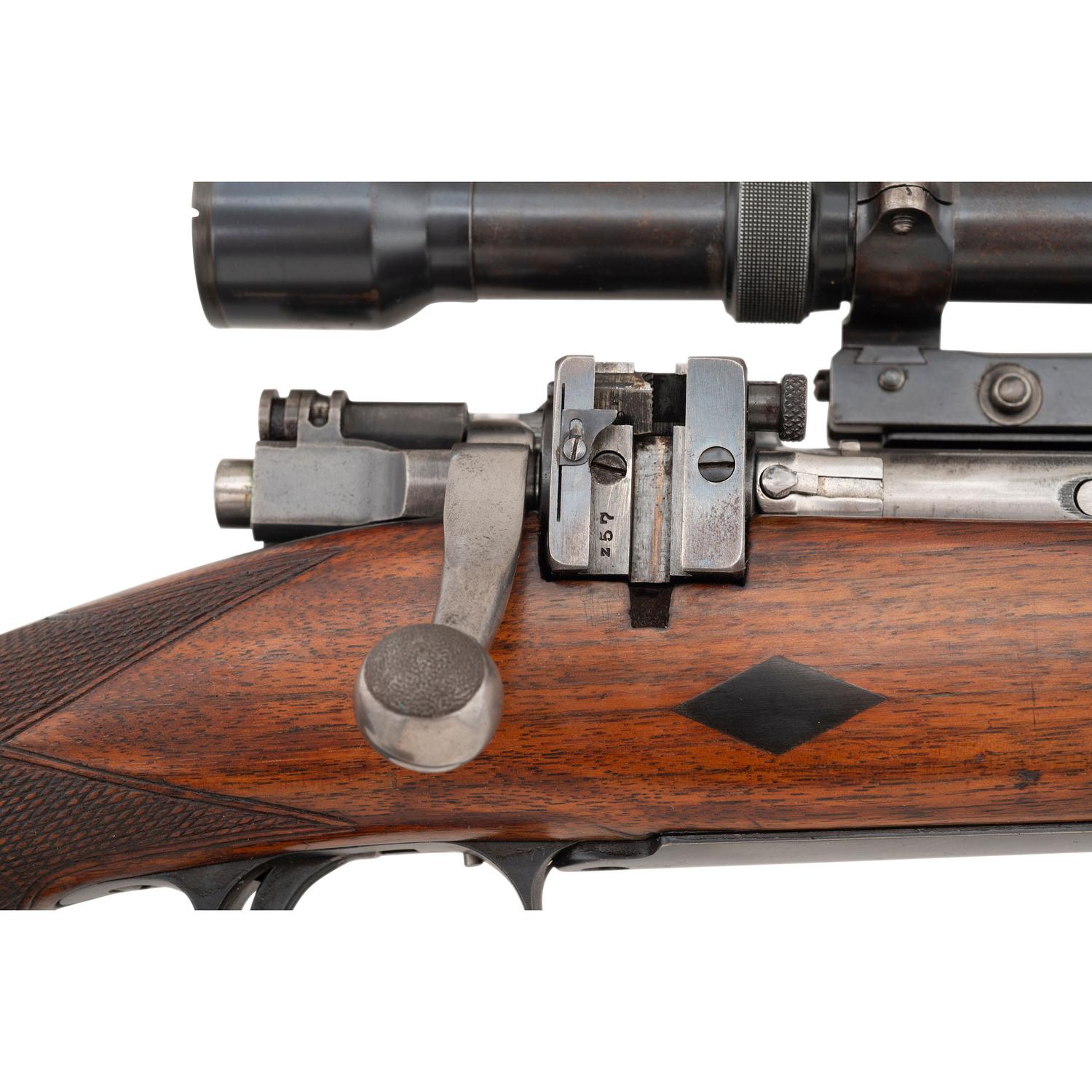 **U.S. Springfield Model 1922MI Sporterized and Converted to .22 Hornet with Griffin & Howe Mount and Hensoldt Telescopic Sight