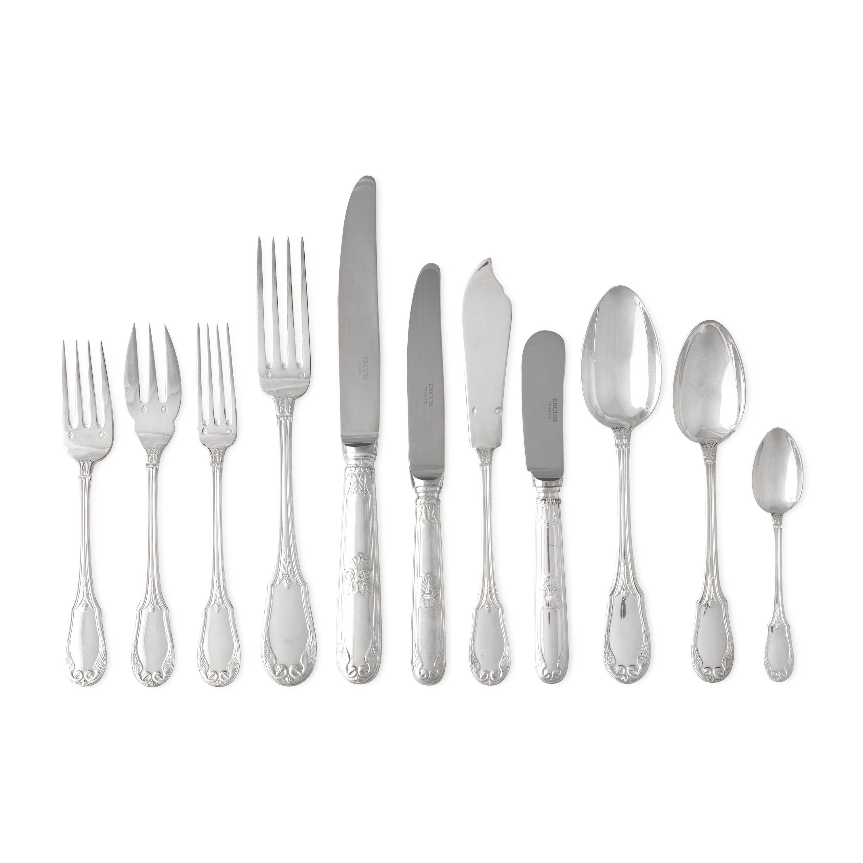 A French Silver Flatware Service