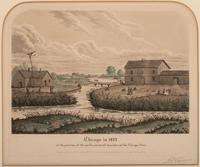 [CHICAGO]. A group of 2 prints of Chicago in 1831 and 1833.