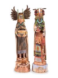 Crow Mother / Angwusnasomtaka and Badger / Honan Katsinas