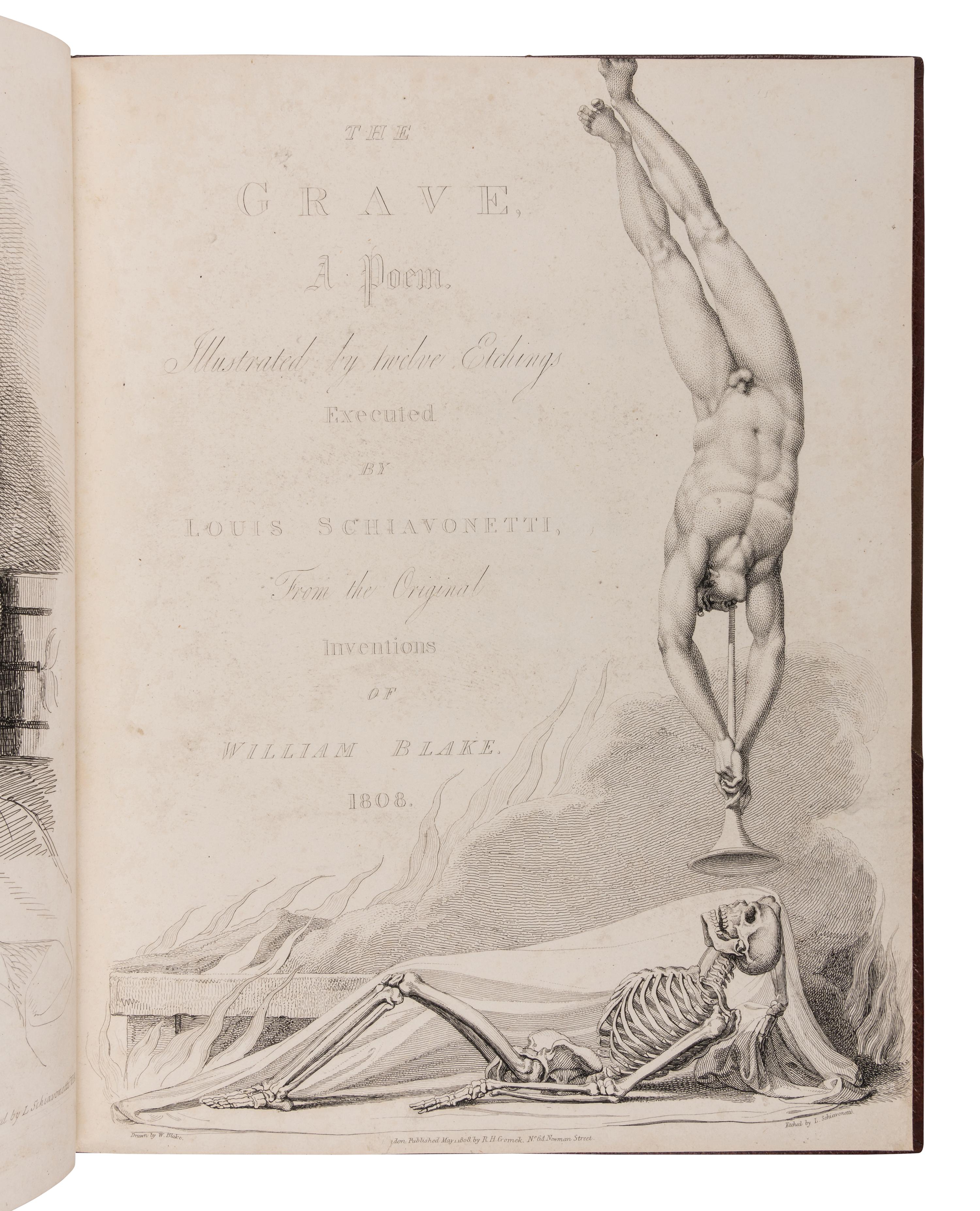 [BLAKE, William (1757-1827), illustrator]. -- BLAIR, Robert (1699-1746). The Grave. A Poem . London: T. Bensley for R.H. Cromek, 1808.