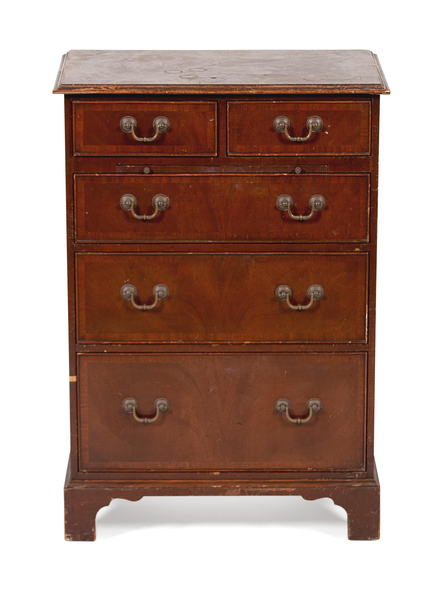 A Georgian Style Mahogany Bachelor's Chest