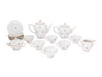 A Royal Tettau Porcelain Dresden Flowers Tea Service