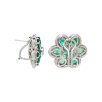 EMERALD AND DIAMOND EARRINGS