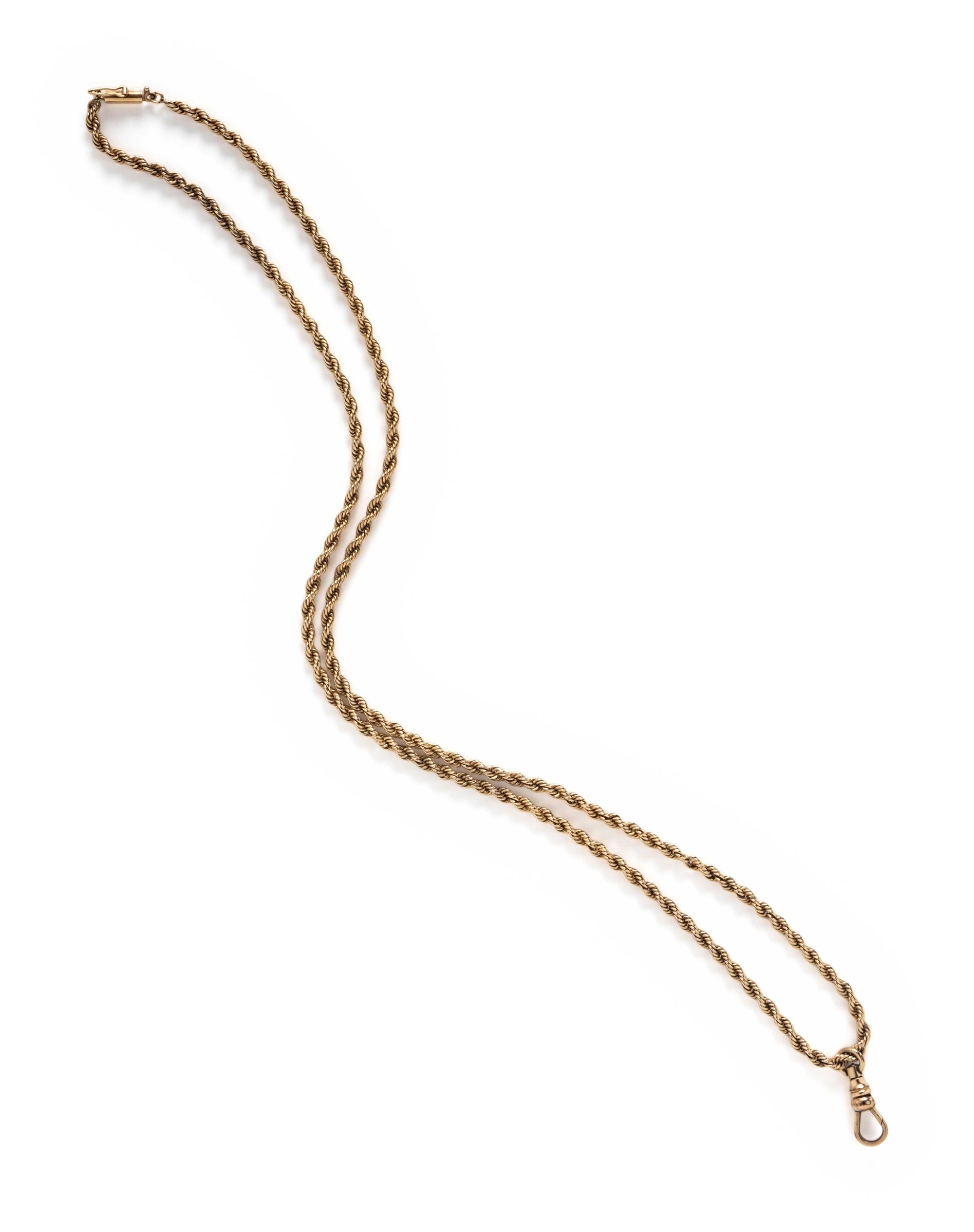 COLLECTION OF YELLOW GOLD NECKLACES