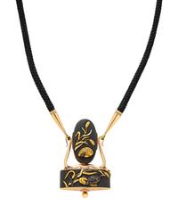 POTTER & MELLEN, YELLOW GOLD AND SHAKUDO CUSTOM PENDANT NECKLACE