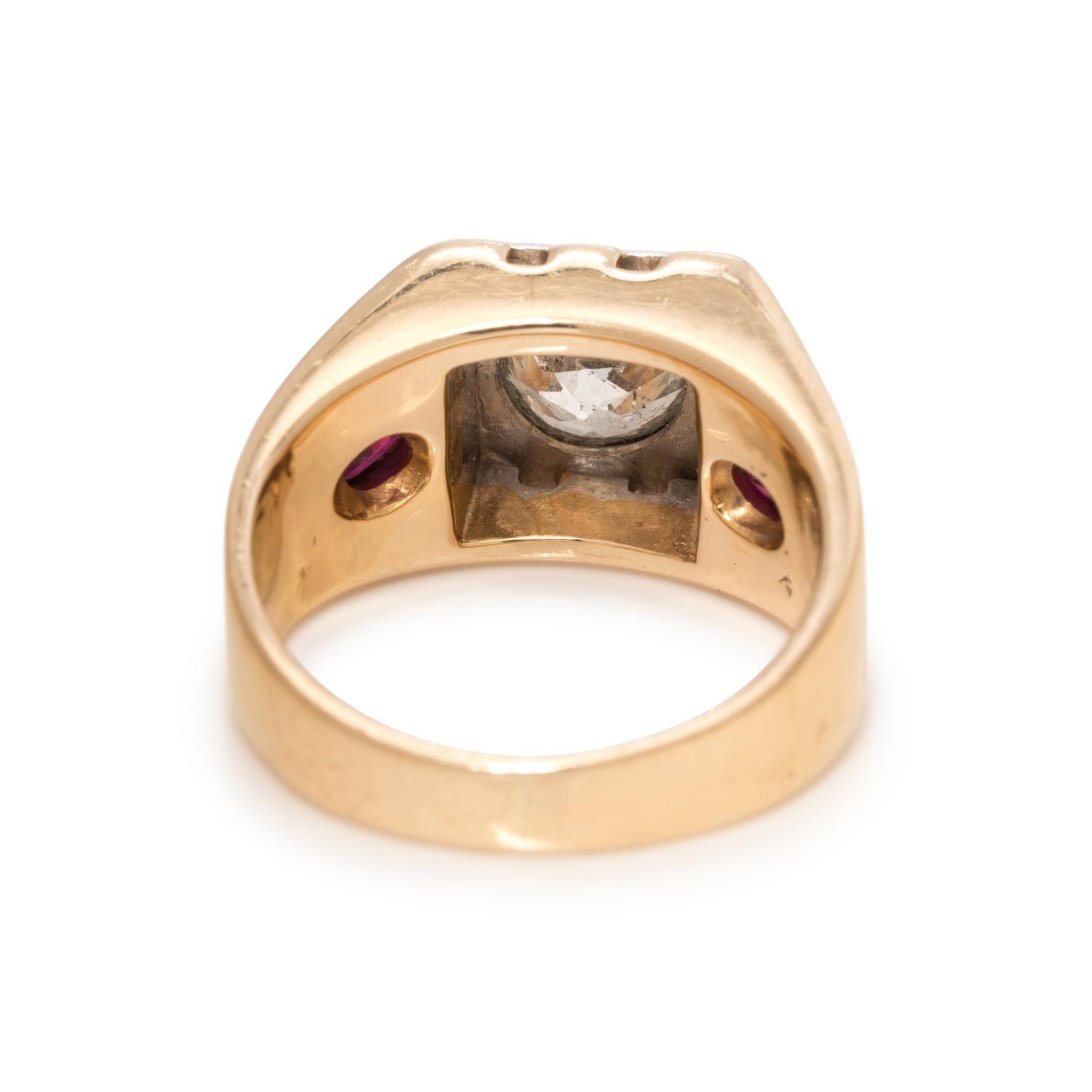 DIAMOND AND RUBY RING