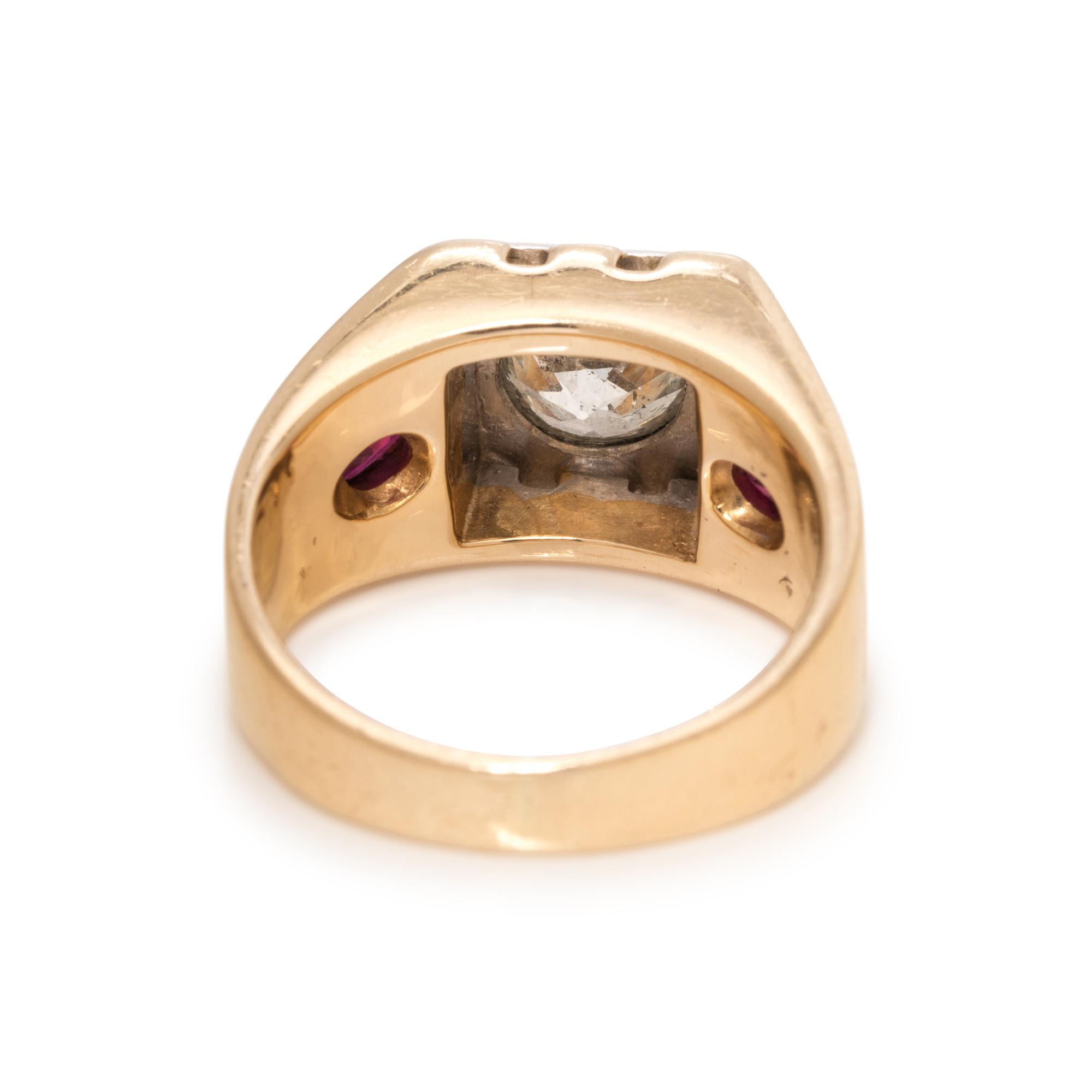 DIAMOND AND RUBY RING