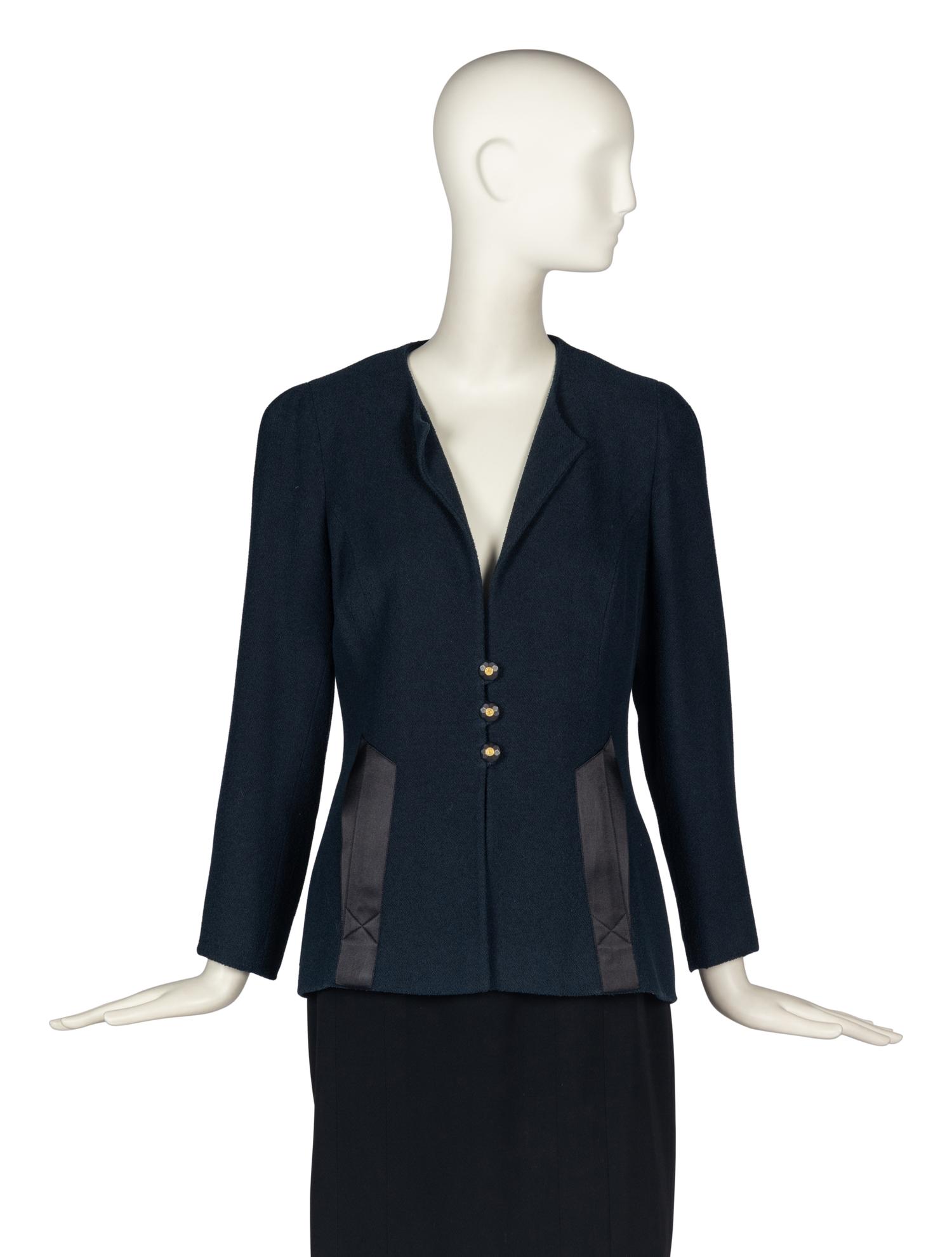 Chanel Boutique Navy Jacket