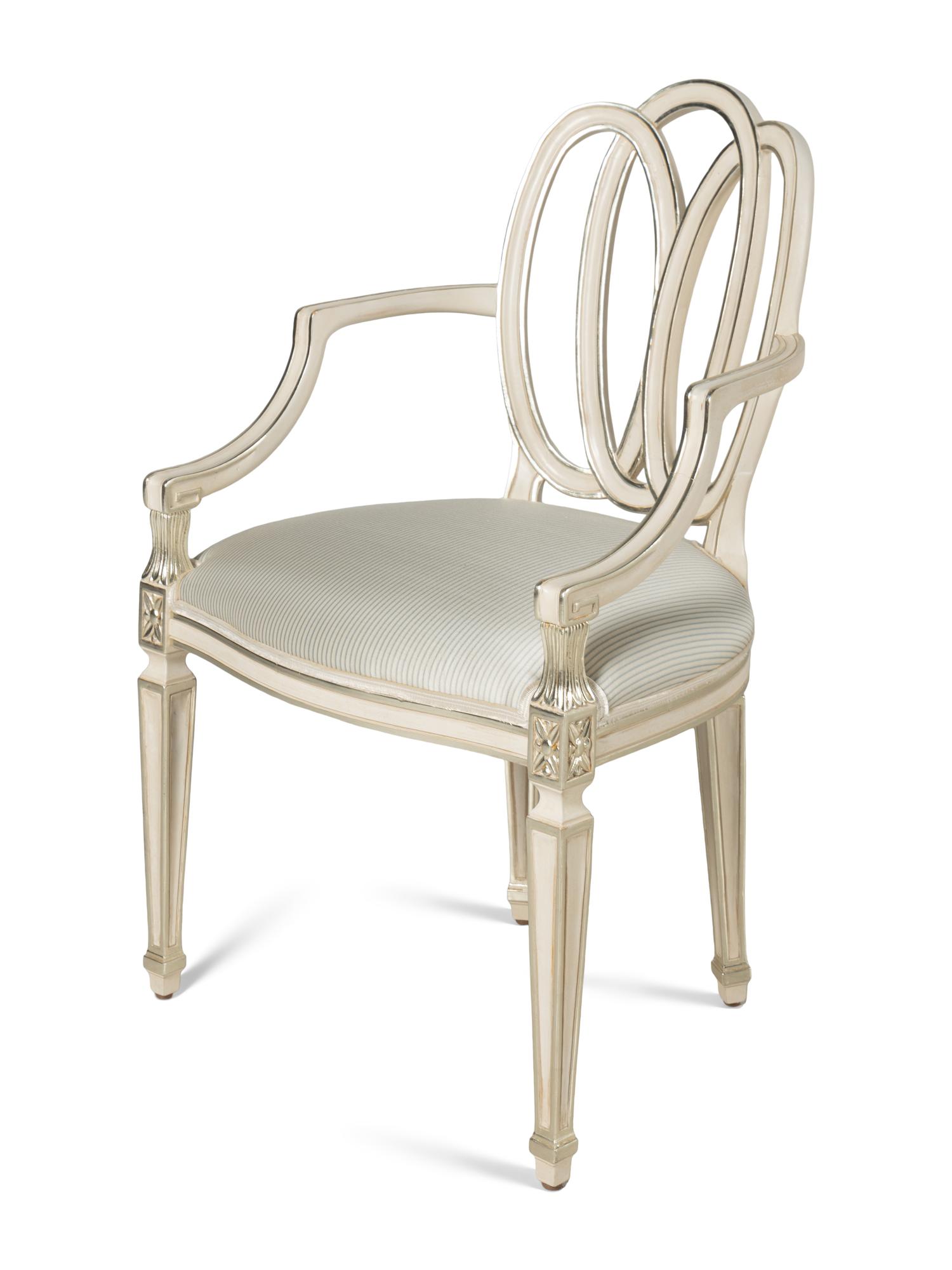 A Set of Four Dennis and Leen Painting Dining Chairs