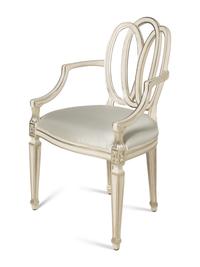 A Set of Four Dennis and Leen Painting Dining Chairs