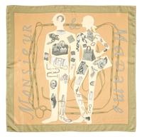 An Hermes 90cm Silk Scarf, 36"x36".