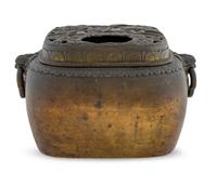 A Large Japanese Bronze Incense Burner
