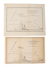 [MAPS & ATLASES -- CHICAGO]. A group of 13 maps depicting the Chicago River and Chicago Harbor, comprising: