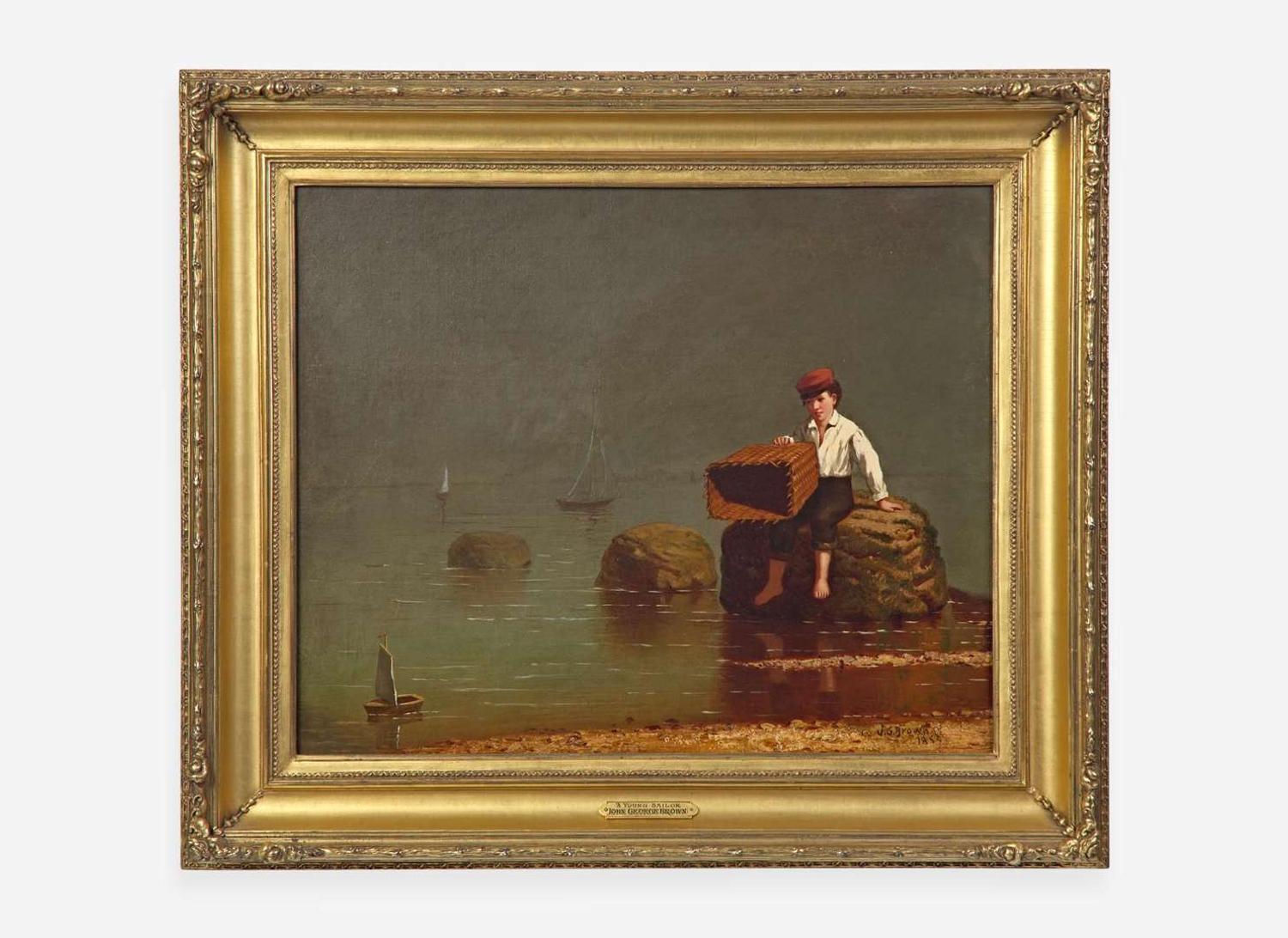 John George Brown (American, 1831-1913) - A Young Sailor