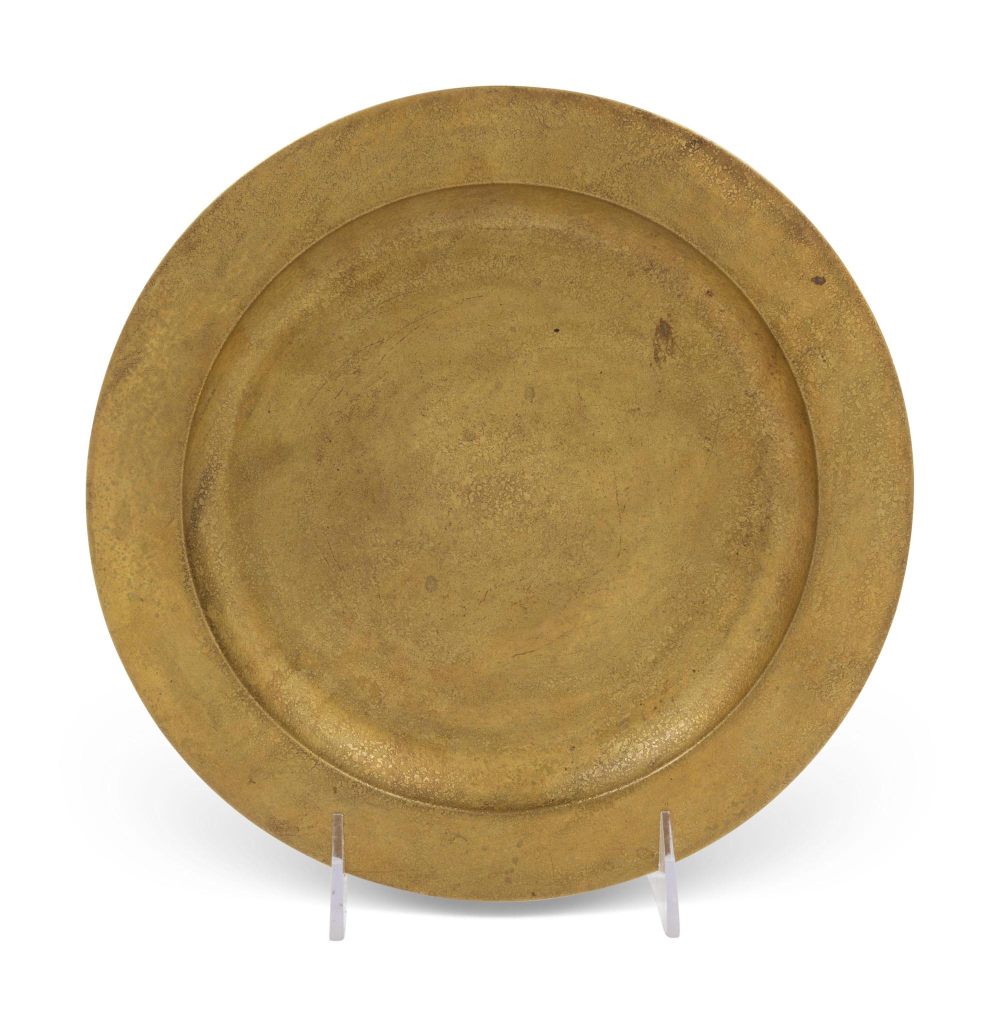 A Tiffany Studios Gilt Bronze Charger