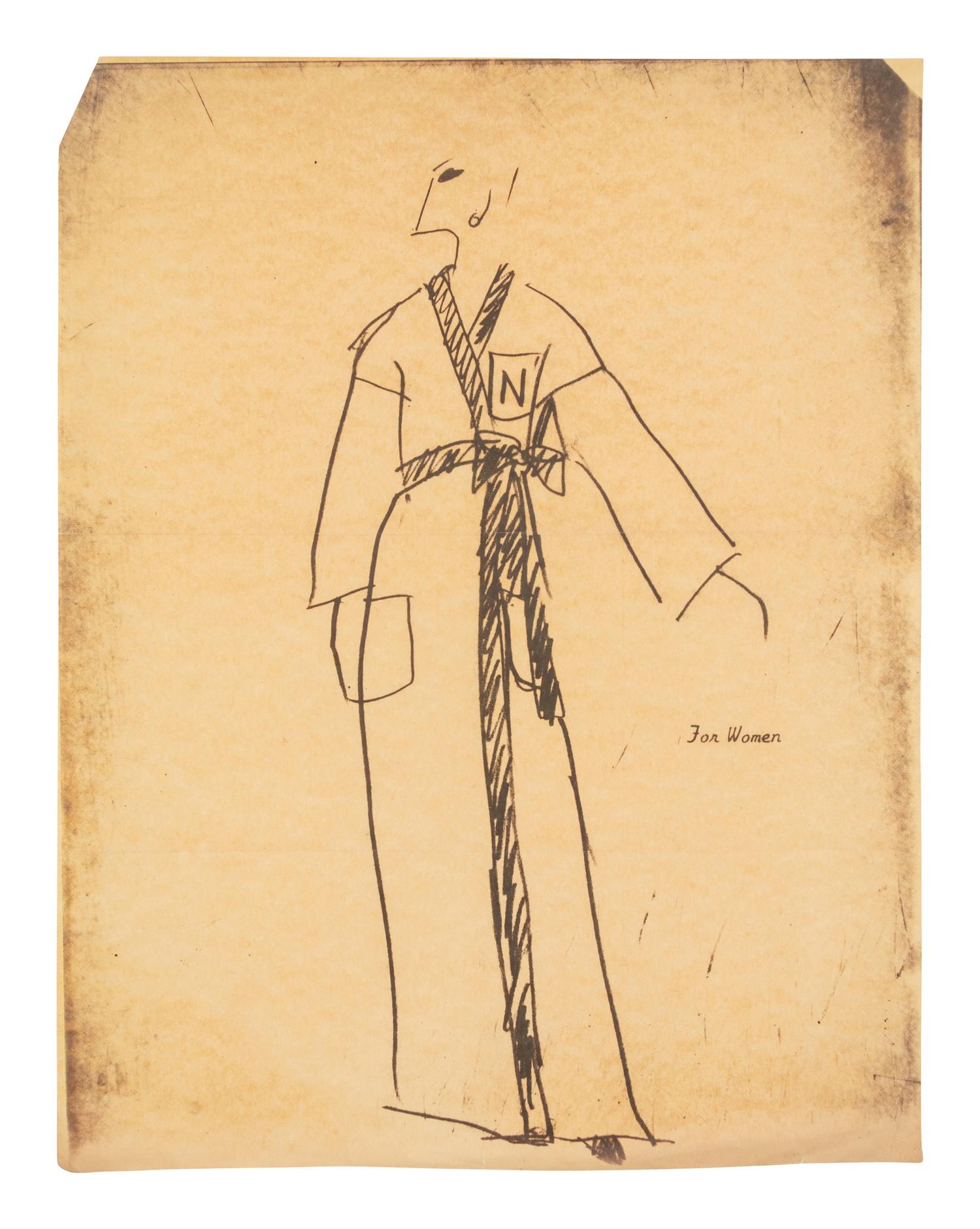 A Large Group of Norell Fashion Sketches