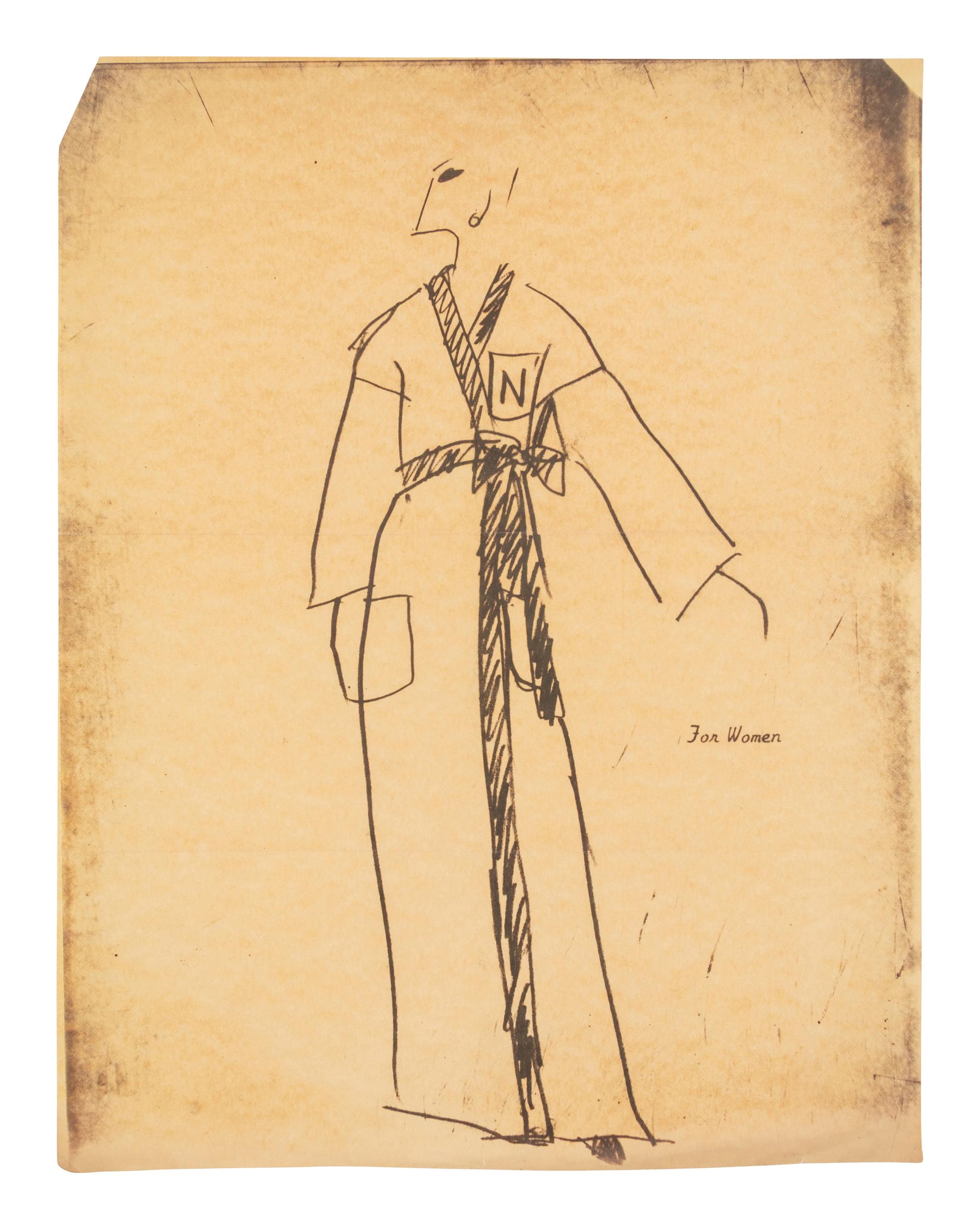 A Large Group of Norell Fashion Sketches