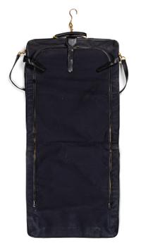 A Chanel Black Lambskin Quilted Garment Bag, 45" L x 24" W.
