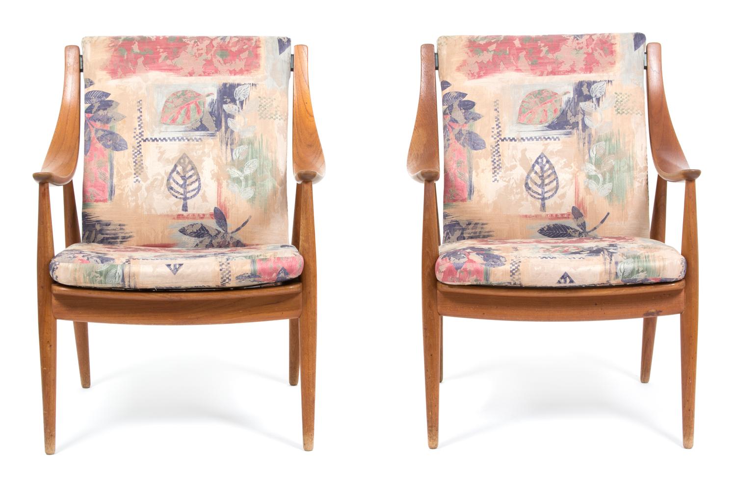 Peter Hvidt (Danish, 1916-1986), JOHN STUART, circa 1960, pair of lounge chairs
