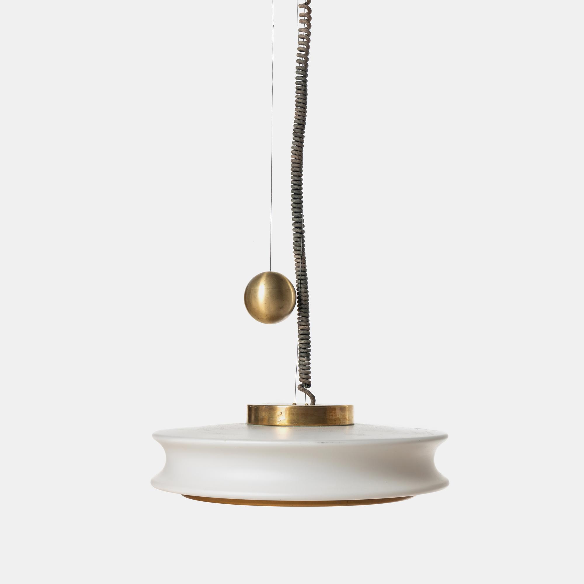 Counterbalance Ceiling Pendant/Light, c. 1970