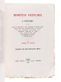 VEITCH, James Herbert (1868-1907). Hortus Veitchii A History of the Rise and Progress of the Nurseries of Messrs. James Veitch and Sons, Together with an Account of the Botanical Collectors and Hybridists Employed by them and a List of the Most Remarkable of Their Introductions . London: James Veitch & Sons Limited, 1906.