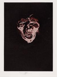 [MOSER, Barry, illustrator]. A group of 3 multiple color block prints from the Pennyroyal Press edition of Frankenstein, [West Hatfield, MA: Pennyroyal Press, 1983].