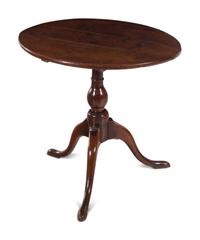 A Queen Anne Cedar Tilt-Top Tea Table