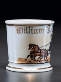 An Undertaker's Porcelain Occupational Shaving Mug Belonging to William Collier