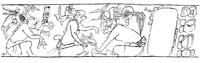 A Maya Polychrome Cylinder Vessel