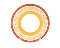 A Set of Twelve Czech Gilt-Decorated Porcelain Service Plates
