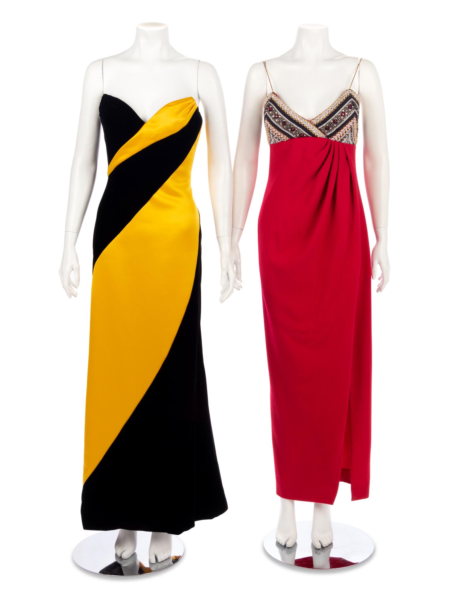 Two Bob Mackie Vintage Dresses, 1980-90s