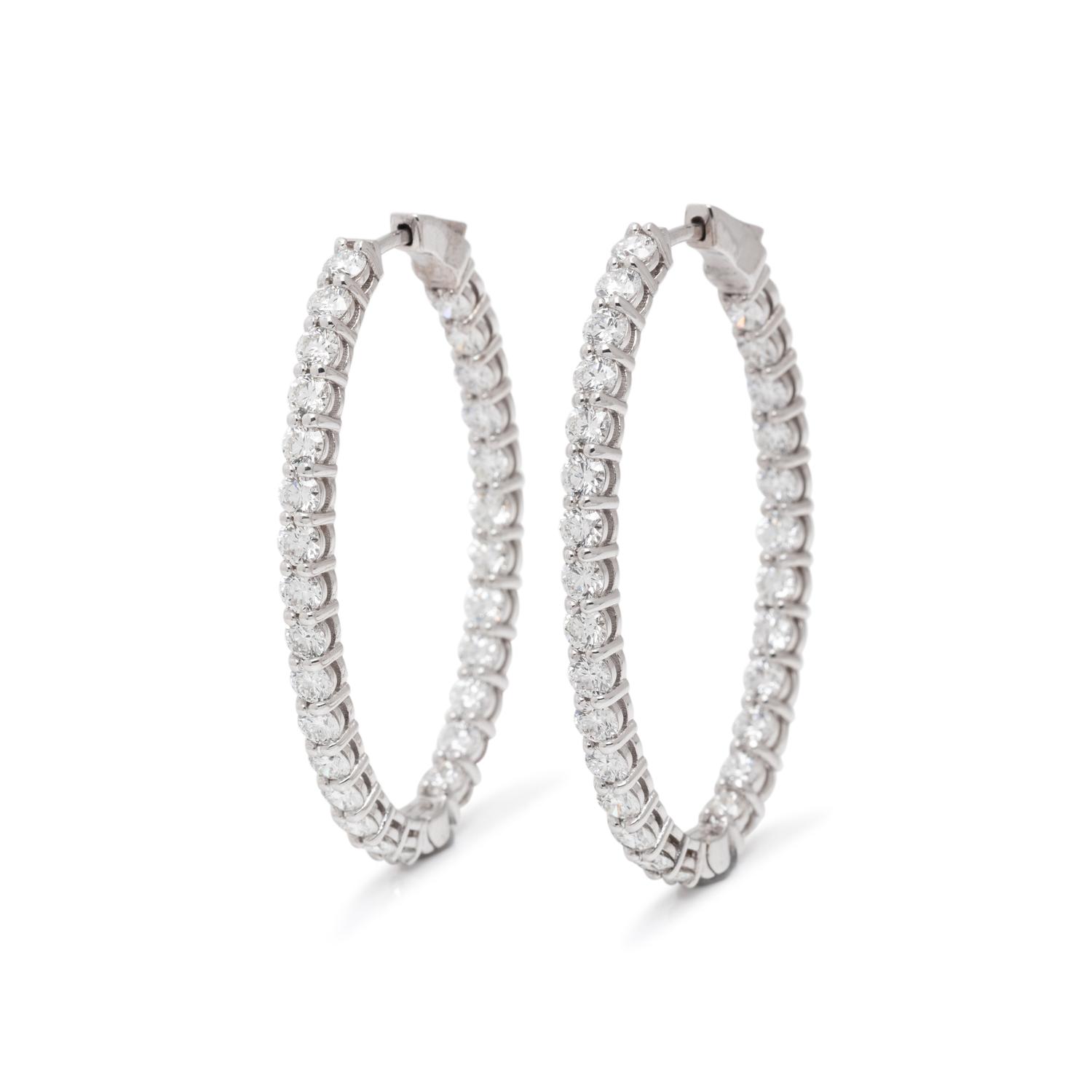 DIAMOND HOOP EARRINGS