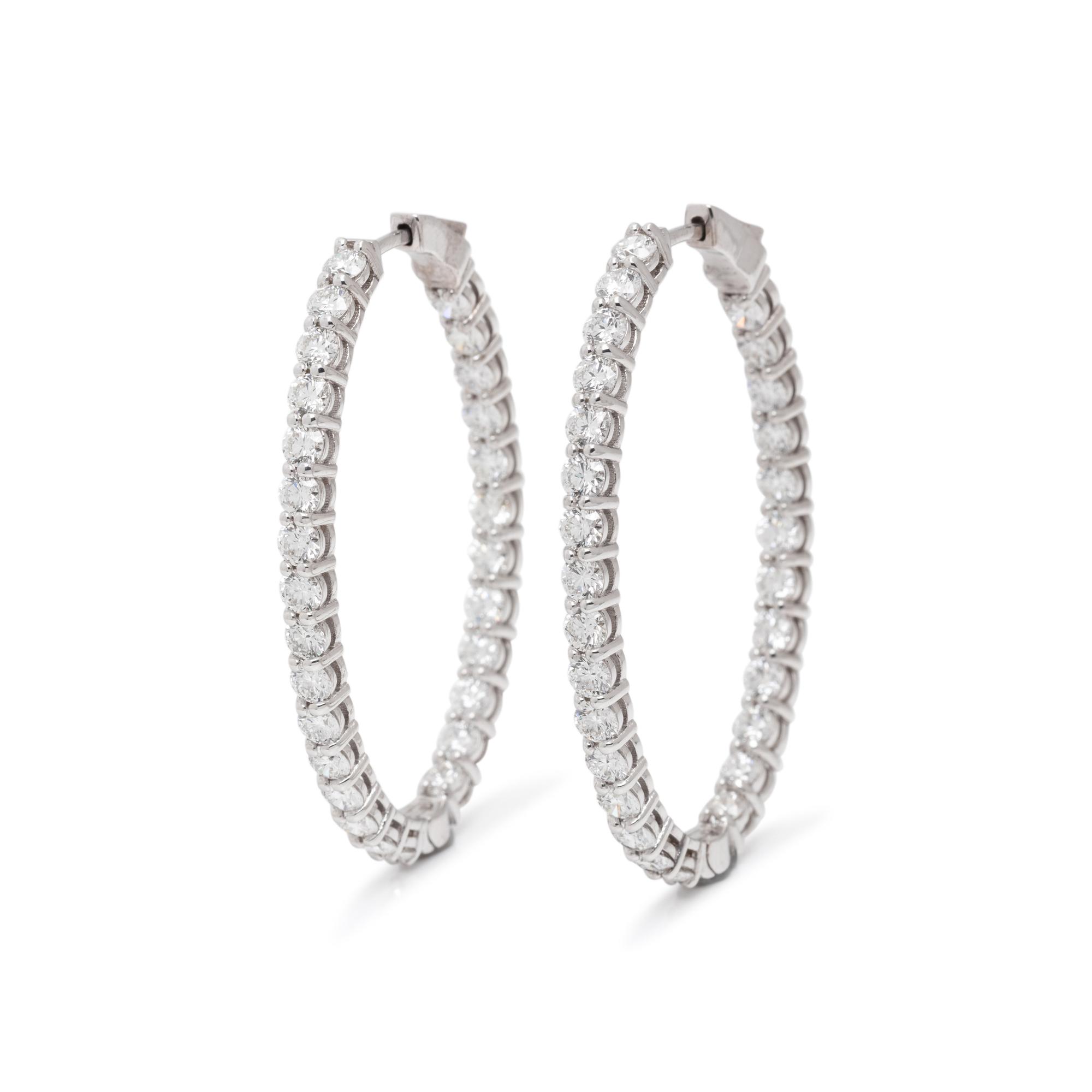 DIAMOND HOOP EARRINGS
