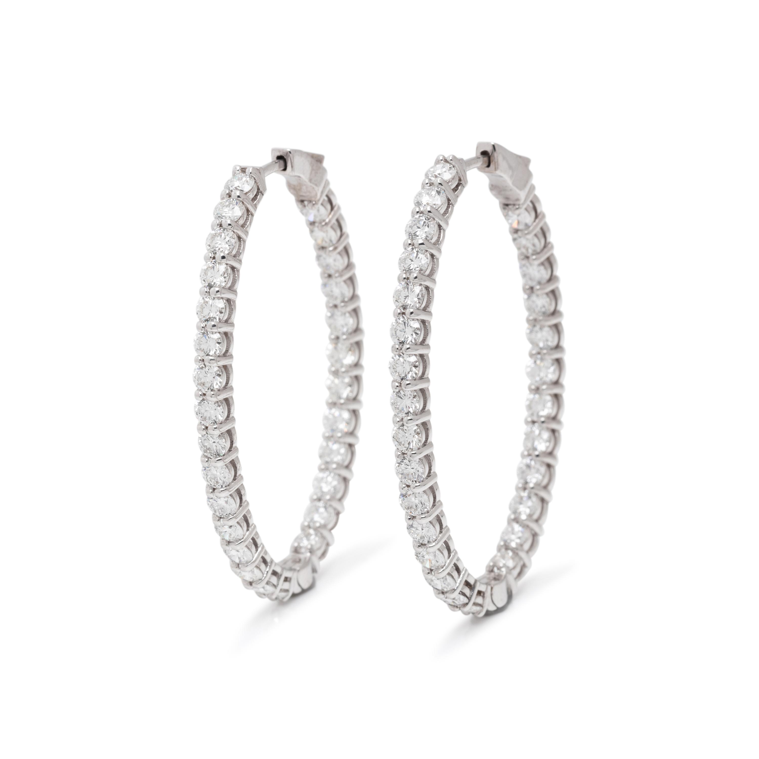 DIAMOND HOOP EARRINGS
