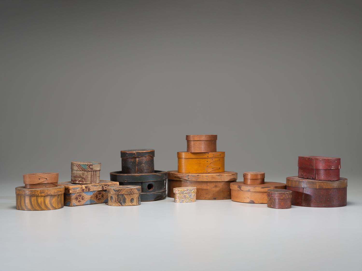 Twenty Wallpaper and Bentwood Pantry and Trinket Boxes