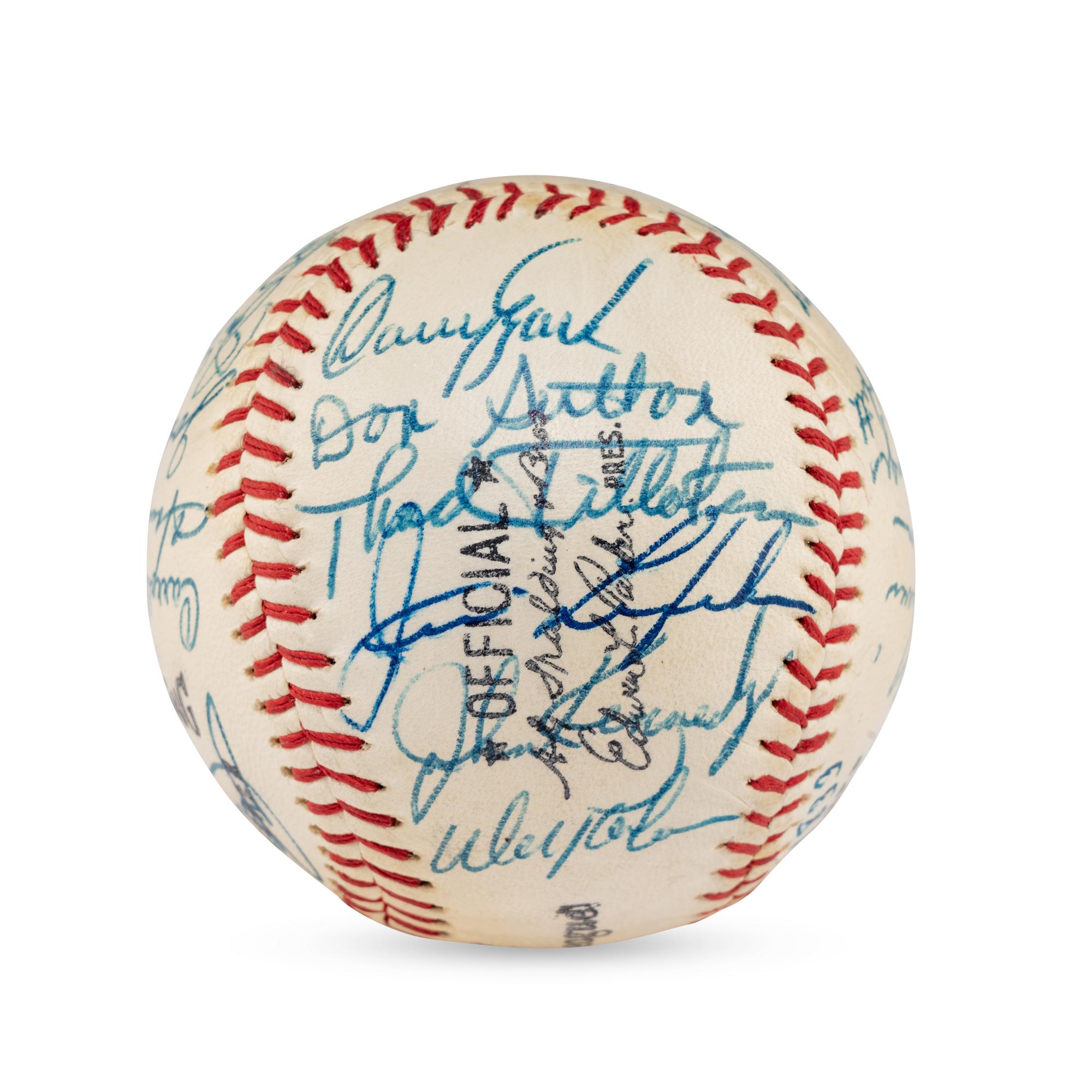 A 1967 Los Angeles Dodgers Team Signed Autograph Baseball (JSA Letter of Authenticity),