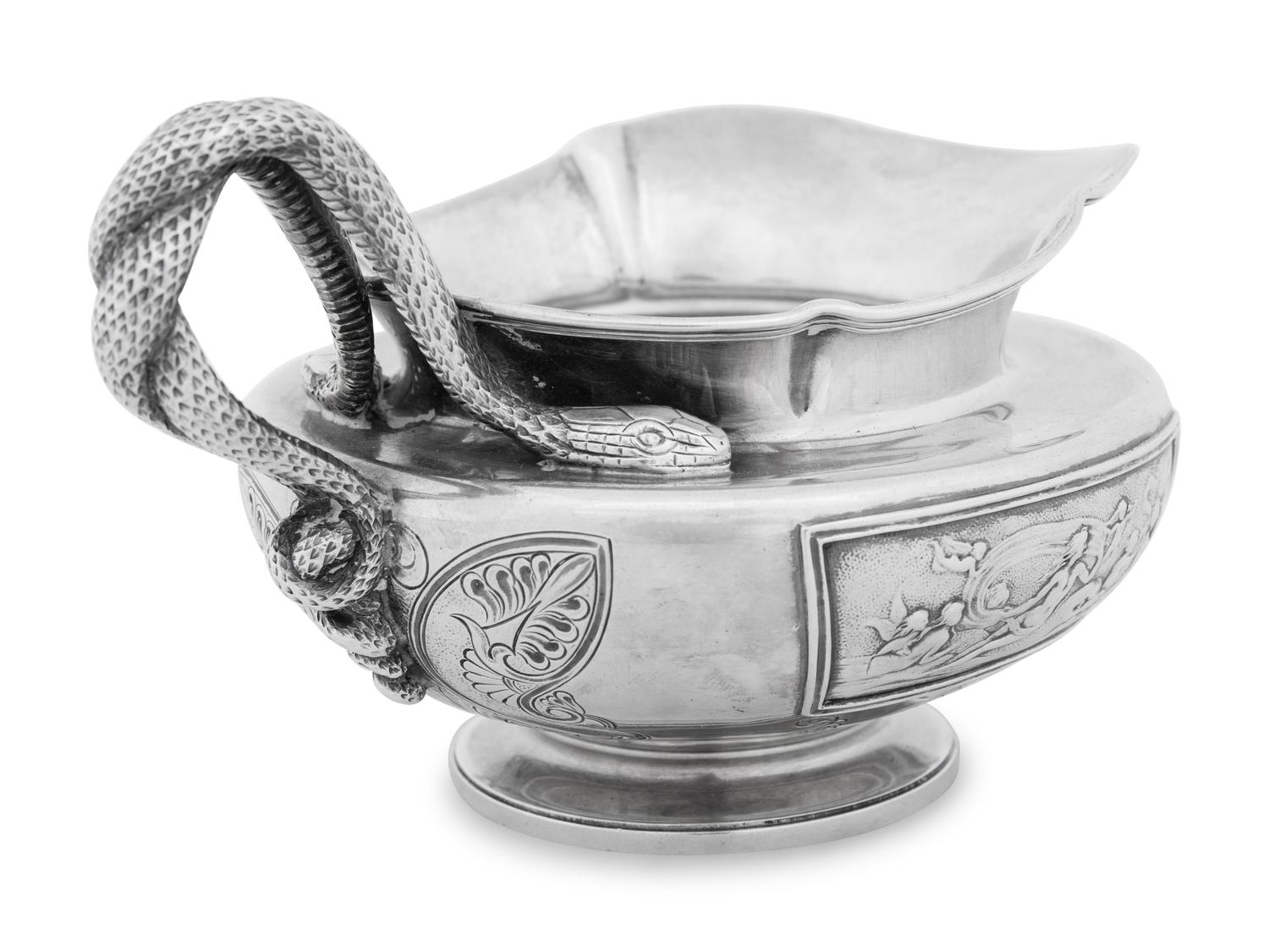 An American Silver Creamer
