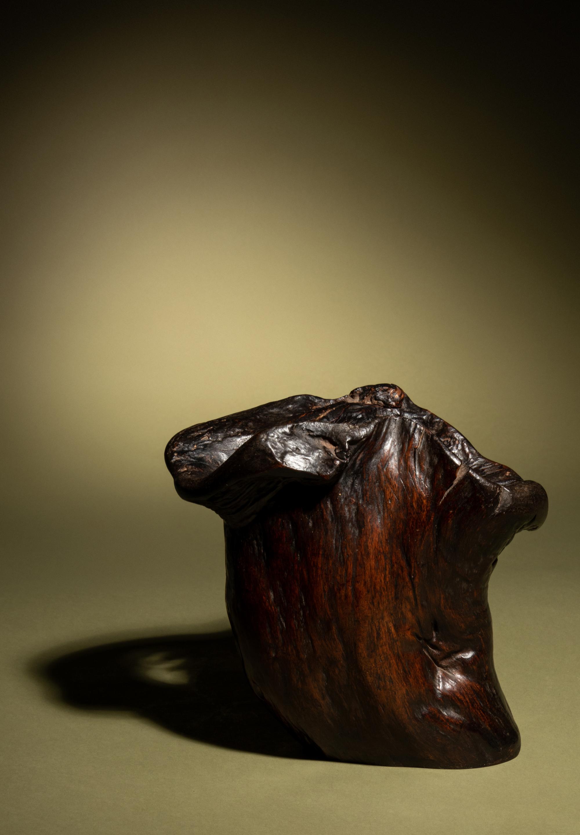 A Natural Rootwood 'Lingzhi' Brushpot