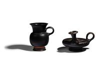Two Campanian Black-Glazed Vessels